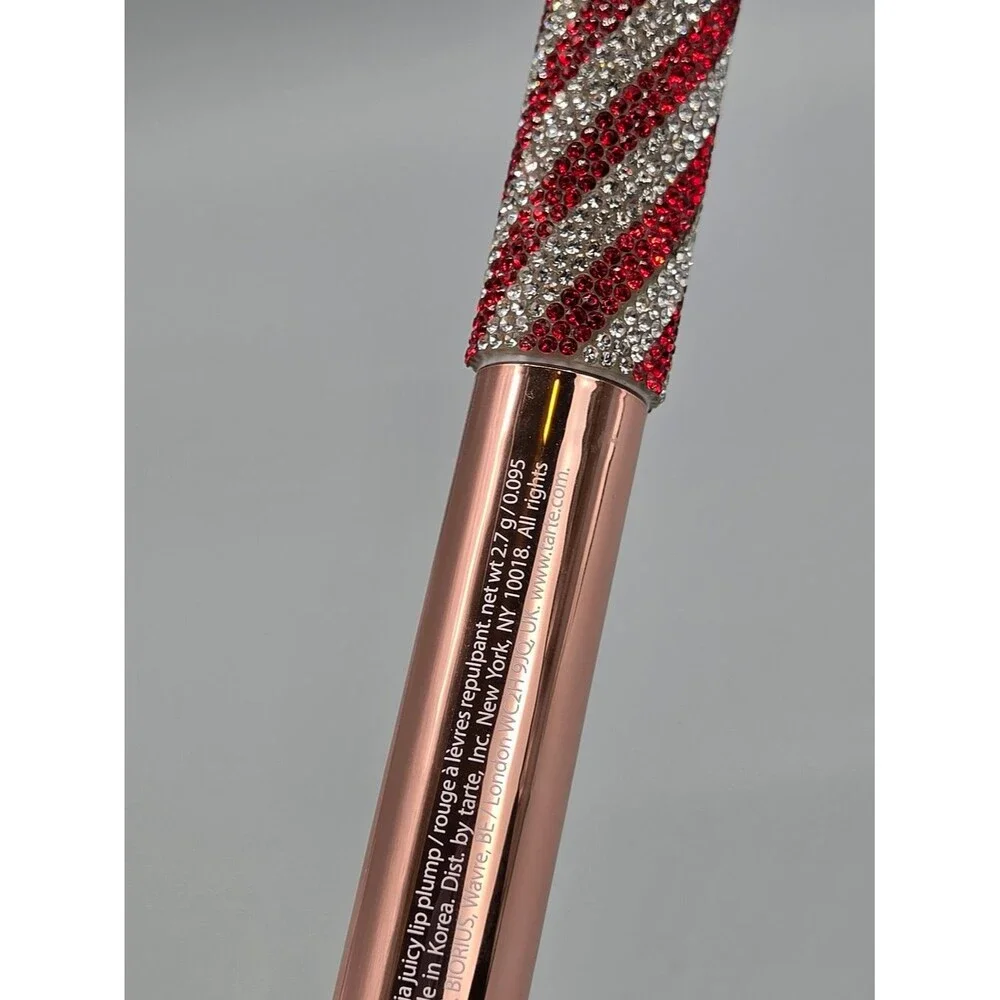 Tarte Maracuja Juicy Lip Plump Gloss Crystal Red Bling Cap